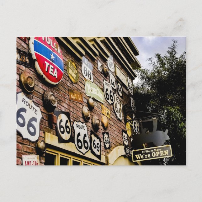 US Route 66 Travel Postcard Postkarte (Vorderseite)