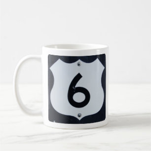 US Route 6 Autobahn Unterzeichnende Tasse