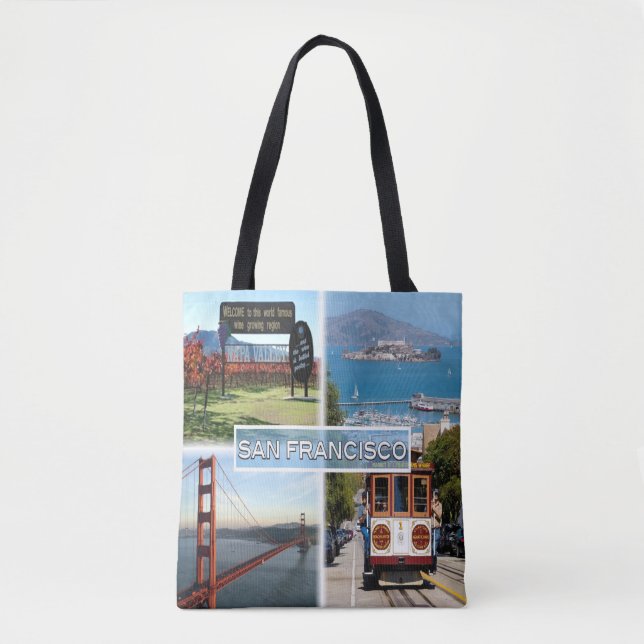 US San Francisco - Napa Valley Golden Gate Bridge Tasche (Vorderseite)