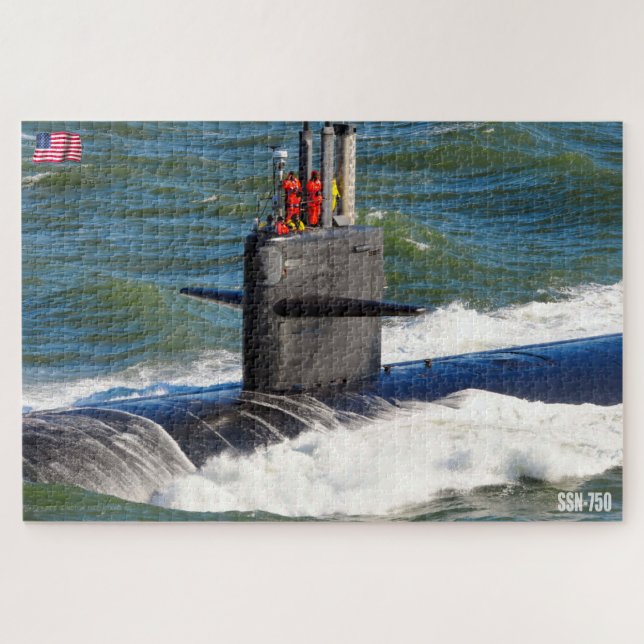 US-SCHNELLER ANGRIFF SUBMARINE - SSN-750 (20x30 IN (Horizontal)