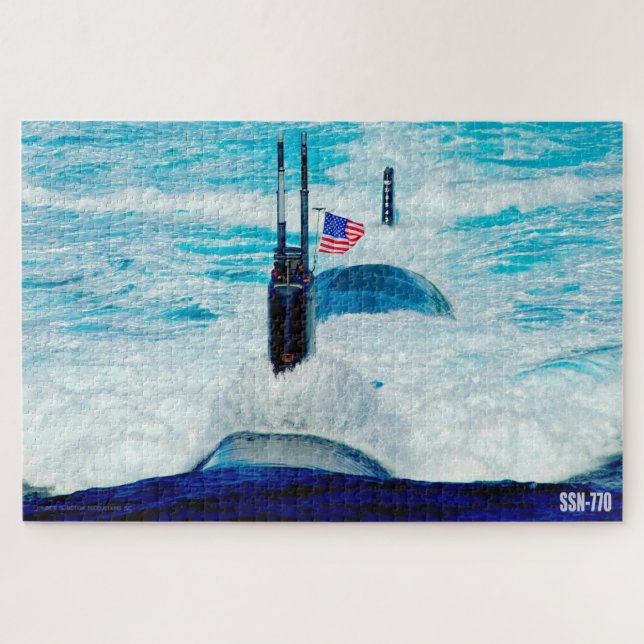 US-SCHNELLER ANGRIFF SUBMARINE - SSN-770 (20x30 IN (Horizontal)