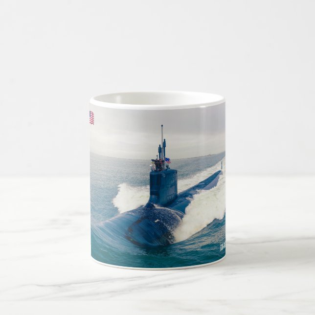 US-SCHNELLER ANGRIFF SUBMARINE - SSN-789-Tasse Kaffeetasse (Mittel)