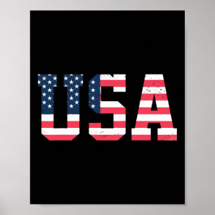 US Shirt Boy Men - Amerikaner 4. Juli Patriotic Poster