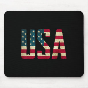 US-Shirt Frauen Männer Kinder amerikanische Flagge Mousepad
