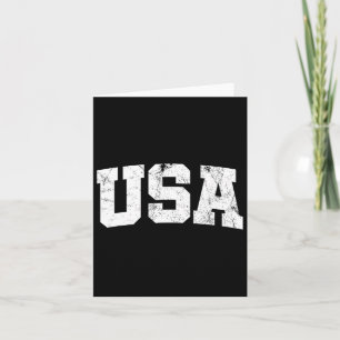 US-Shirt USA 4. Juli T-Shirt Karte