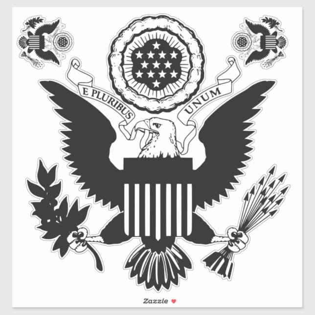 US-Siegel Aufkleber (Blatt)