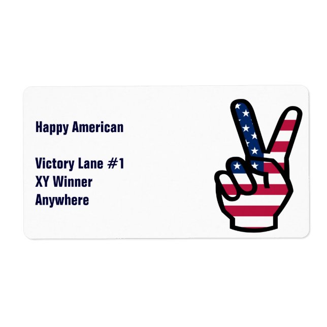 US-Siegeszeichen (Vorne)