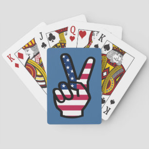 US-Siegeszeichen Spielkarten