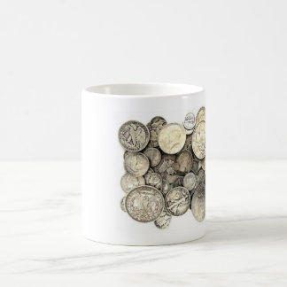 US-Silbermünzen Kaffeetasse