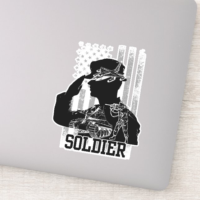 US-Soldat Aufkleber (Detail)