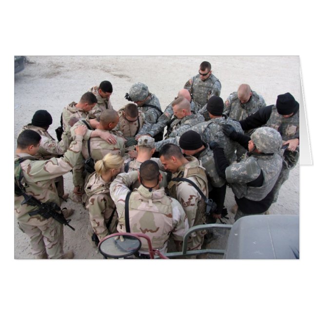 US-Soldaten, die - besonders angefertigt beten (Vorderseite (Horizontal))