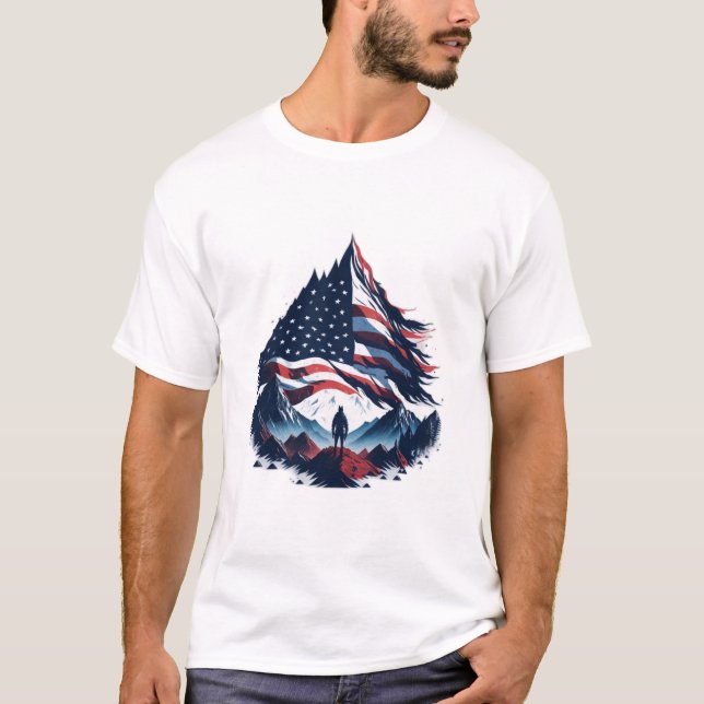US-Soldatenwallpaper (T - Shirt) - Amerikanische F T-Shirt (Vorderseite)