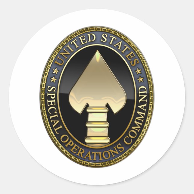 US Special Operations Command Runder Aufkleber (Vorderseite)