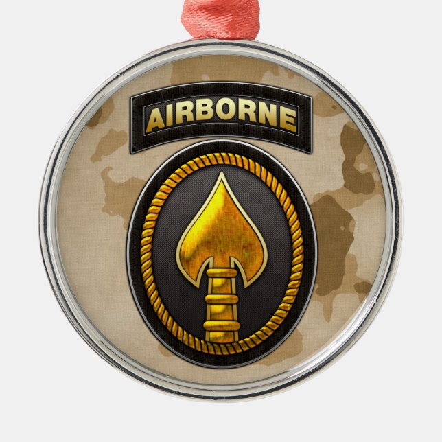 US-Spezialeinsatzkommando Silbernes Ornament (Vorne)