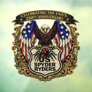 US Spyder Ryders - Aufkleber USA 250th
