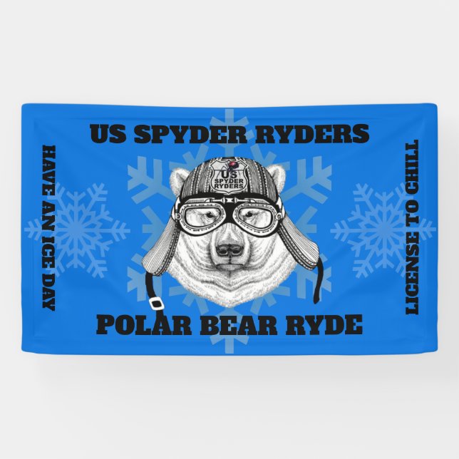 US SPYDER RYDERS - Banner für Polar Bear Ryde (Horizontal)