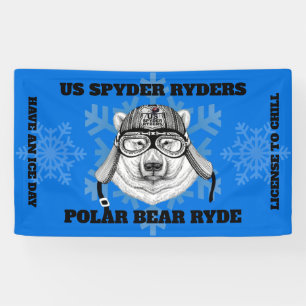 US SPYDER RYDERS - Bannière Polaire Bear Ryde