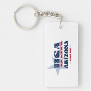 US-Staat Arizona Monogram Acrylic Schlüsselanhänge Schlüsselanhänger