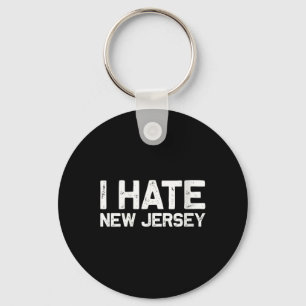 US-Staat-Souvenir Ich hasse New Jersey V-Ausschnit Schlüsselanhänger