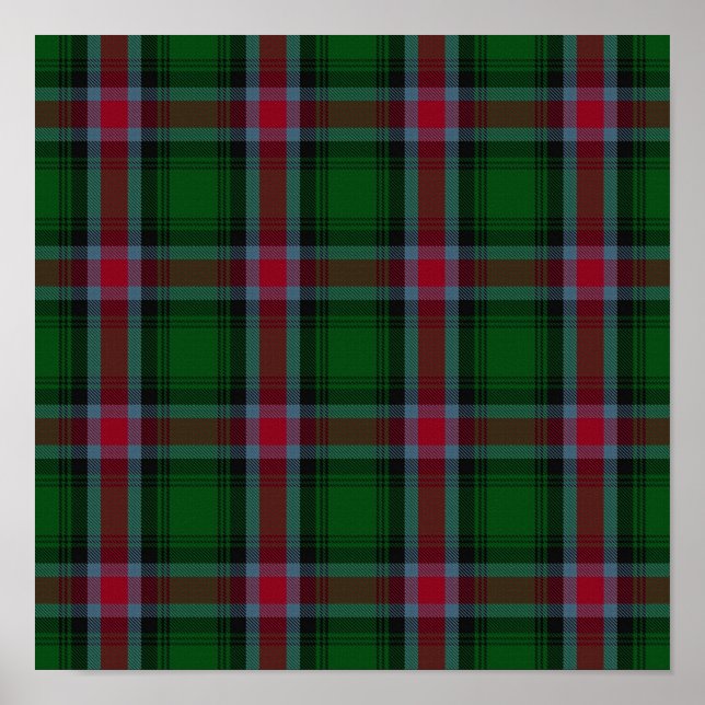 US-Staat Tartan - Georgien - Digitaler Download Poster (Vorne)
