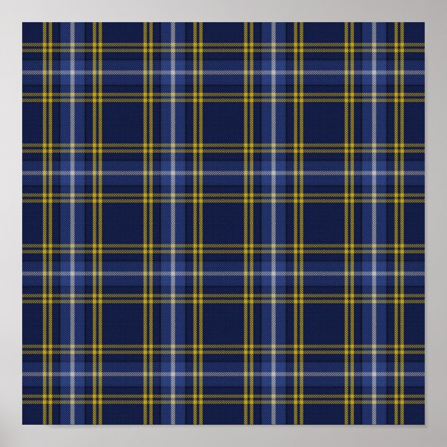 US-Staat Tartan - Indiana - Digitaler Download Poster (Vorne)