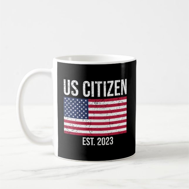 US-Staatsbürgerschaft Dekoration amerikanischer ne Kaffeetasse (Links)