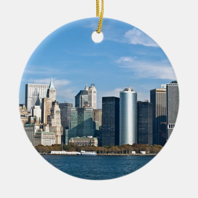US-Stadtbild: New- YorkSkyline #1 Keramikornament (Vorne)