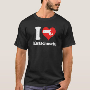 US Stolz Citizen America Liebe Staat I Heart Massa T-Shirt