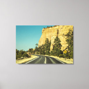 US-Straßen-Trip Landschaftsfoto Leinwanddruck