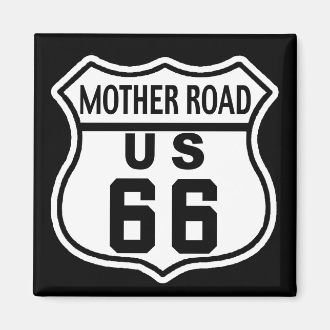US-STRASSENVERKEHR 66 MAGNET (Vorne)