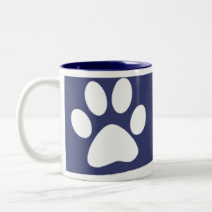 US-Tatzenflaggen-Tasse Zweifarbige Tasse