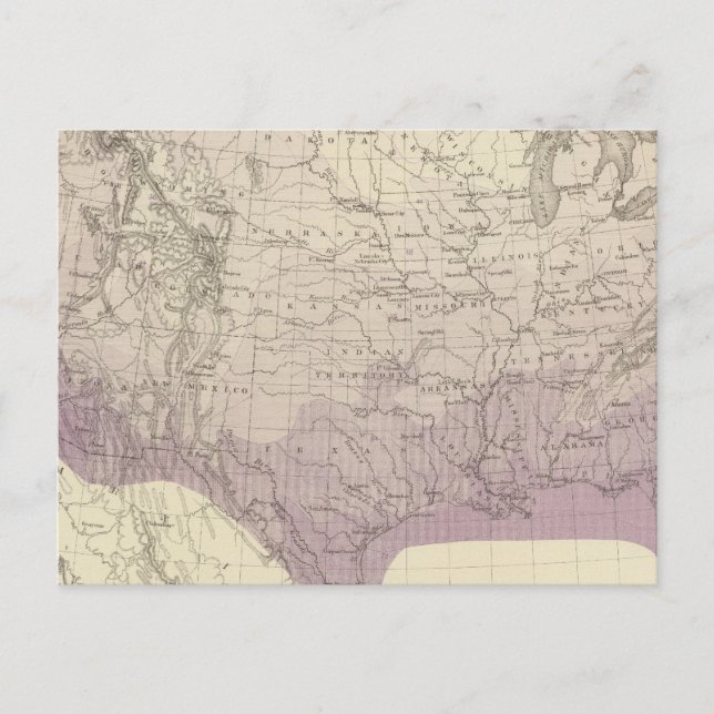 US-Temperatur Postkarte (Vorderseite)