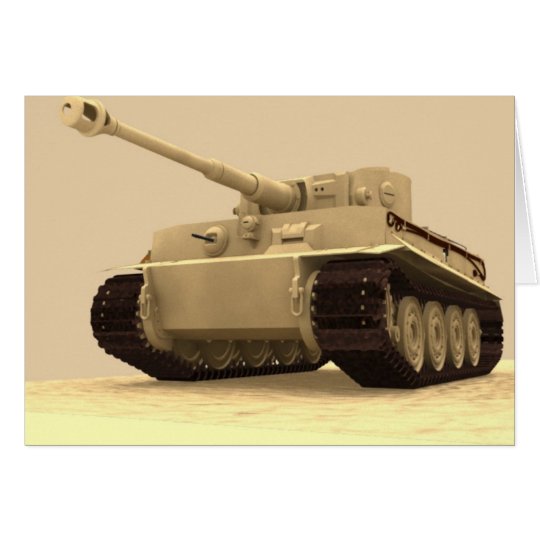 US-TIGER-BEHÄLTER-GRUSS-KARTE KARTE