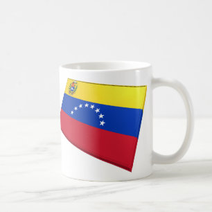 US- u. Venezuela-Flaggen Kaffeetasse