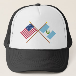 US und Guatemala gekreuzte Flaggen Truckerkappe