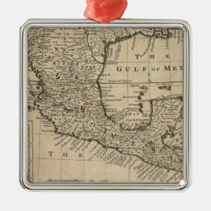 US und Mexiko Silbernes Ornament
