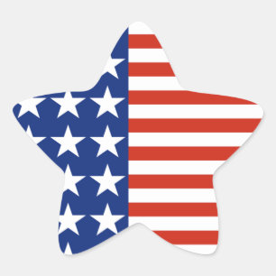 US-US Flagge - Sternenflagge Stern-Aufkleber