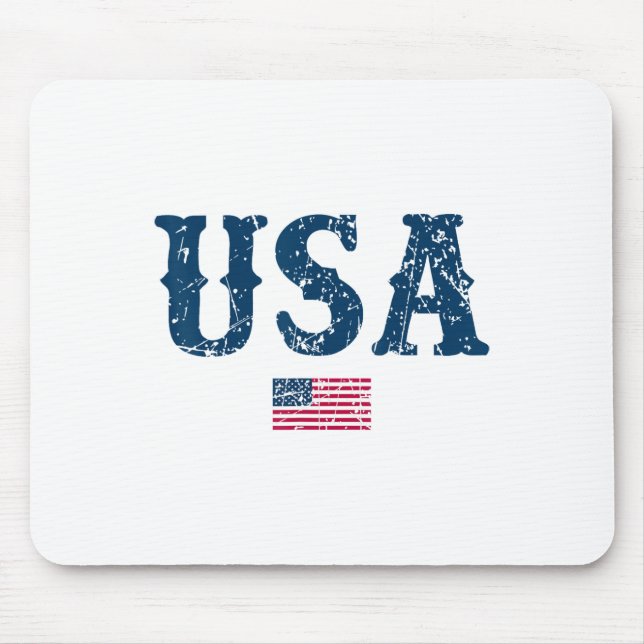 US-USA - Amerikanische Flagge 4. Juli Mousepad (Vorne)