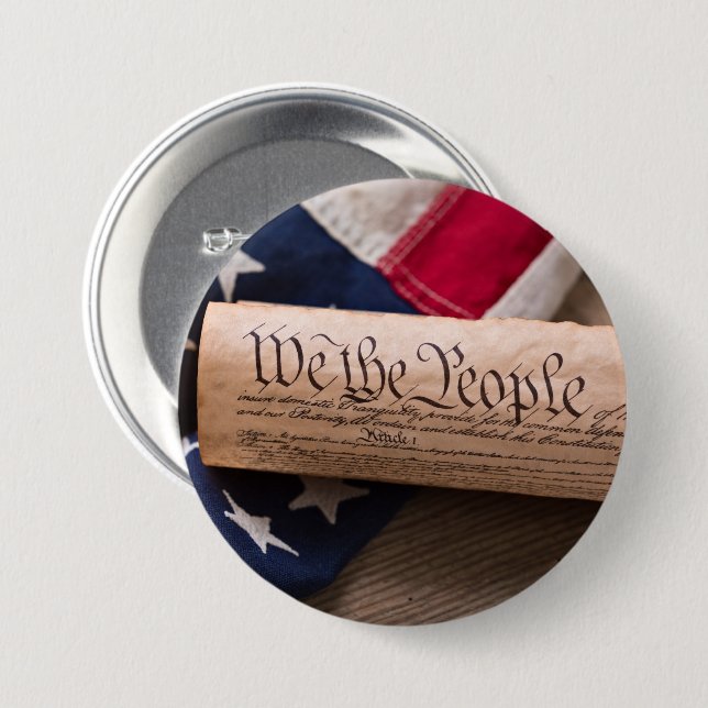 US Verfassung Button (Vorne & Hinten)