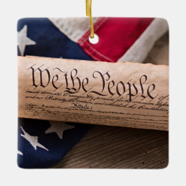 US Verfassung Keramikornament (Vorderseite)