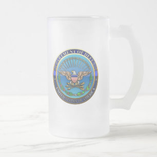 US-Verteidigungsministerium Mattglas Bierglas