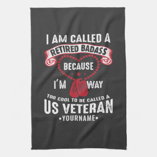 US Veteran Spaß Remüder Soldier Geschirrtuch