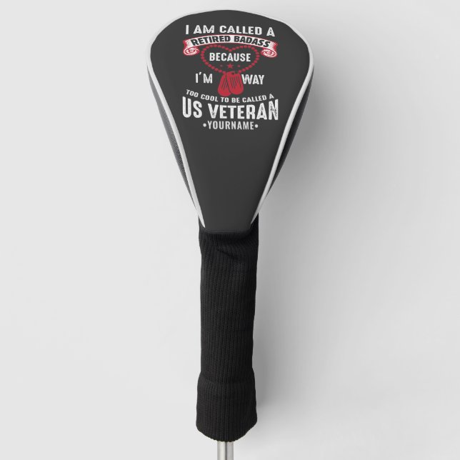 US Veteran Spaß Remüder Soldier Golf Headcover (Vorderseite)