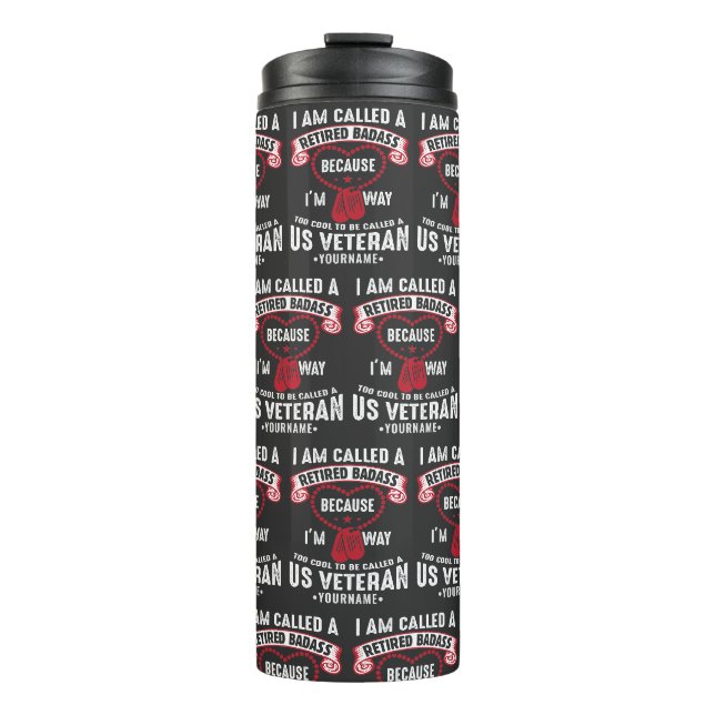 US Veteran Spaß Remüder Soldier Thermosbecher (Vorderseite)