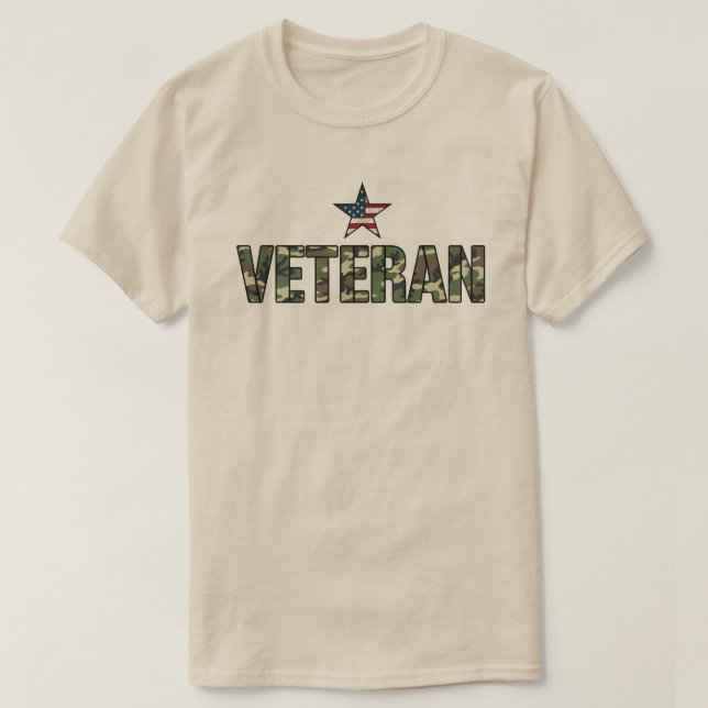 US-Veteran-Tarntext  T-Shirt (Design vorne)