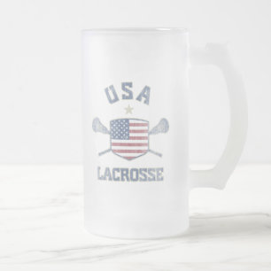 US-Vintage Mattglas Bierglas