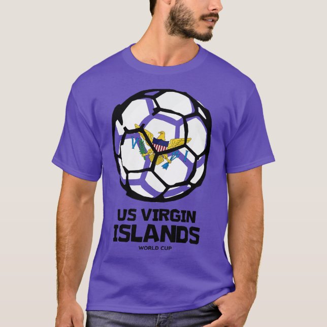 US Virgin Islands Country Flag T-Shirt (Vorderseite)
