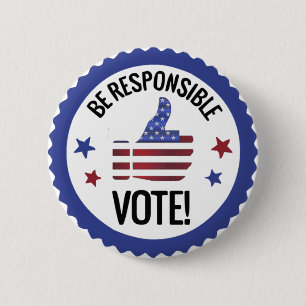 US-Wahl - Wahl zur Wahl in Amerika Button