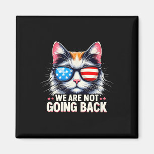 US-Wahltag 2024 USA Flaggenkatze Wir sind nicht G Magnet