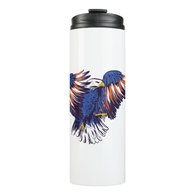 US-Weißkopfseeadler Thermosbecher (Vorderseite)